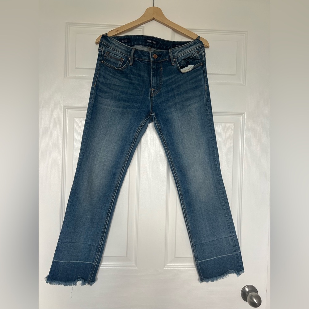 VIGOSS Classic Blue Denim Jeans the jagger skinny crop top